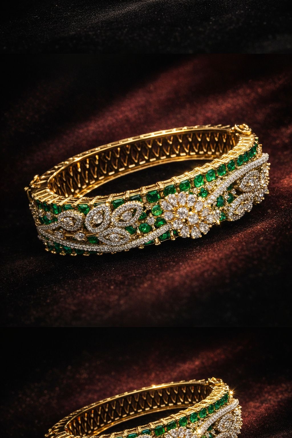 Emerald Bracelet angle